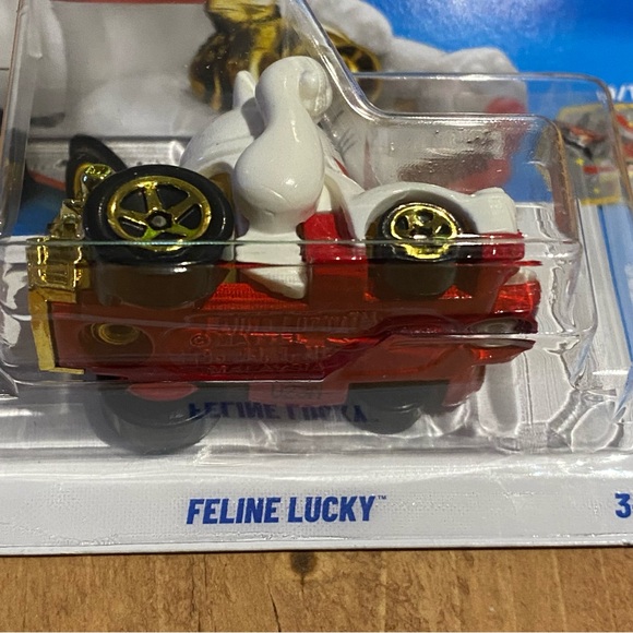 2025 Hot Wheels Feline Lucky Celebration Racers #234/250 Long Card - Picture 3 of 4